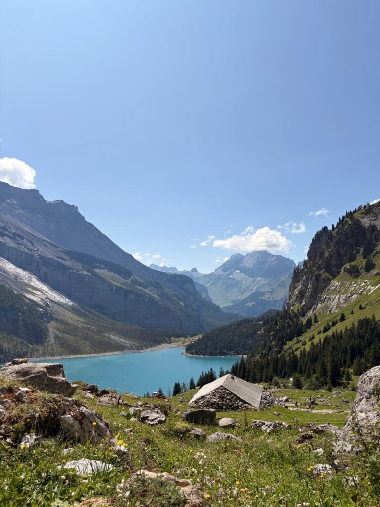 top of the oeschinen lake