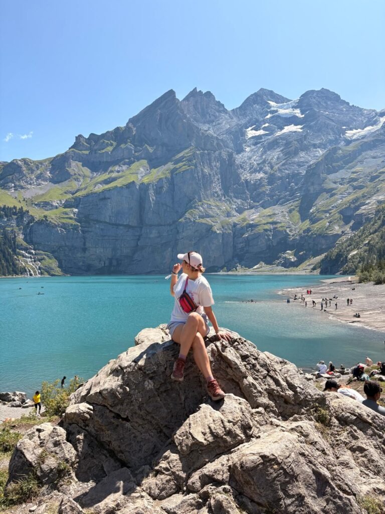 vue sur le lac oeschinen